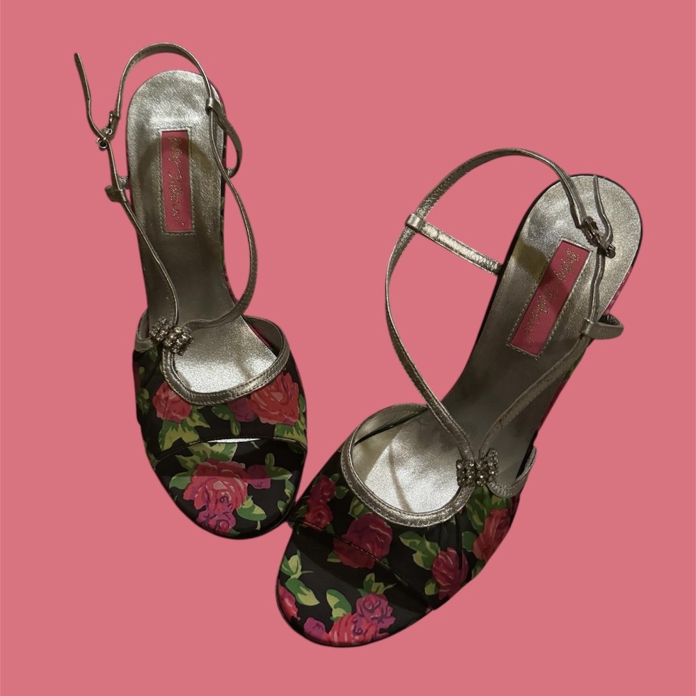 Betsey Johnson Floral Heels